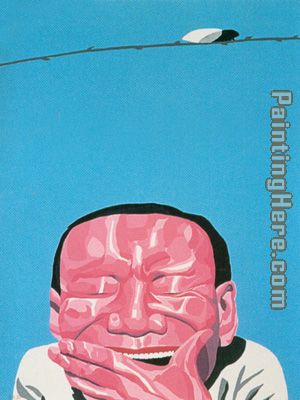 I'm a Musician painting - Yue Minjun I'm a Musician art painting